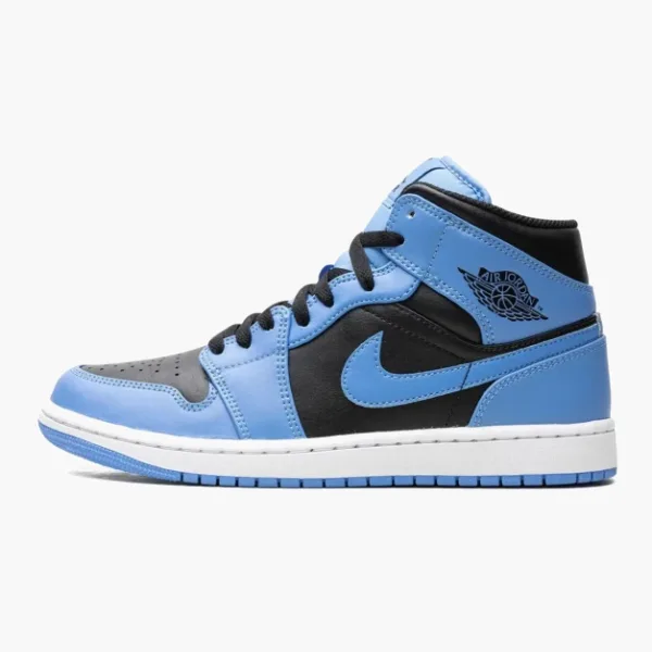 Air Jordan 1 Mid University Blue Black