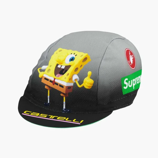 Supreme SpongeBob SquarePants x Castelli  Cycling Cap Black