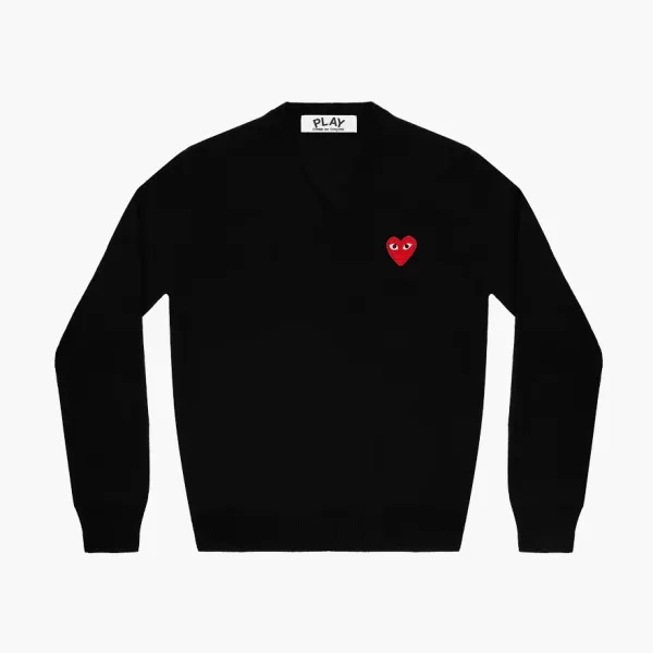COMME des GARCONS PLAY V-Neck WMNS Black