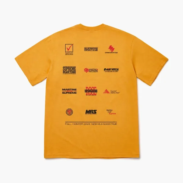 Supreme x Martine Rose Now Tee Yellow