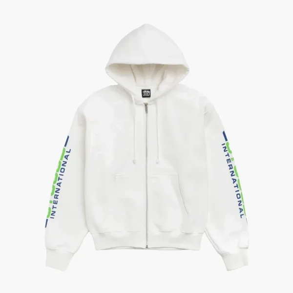 Stussy Blade Zip Hoodie Off White