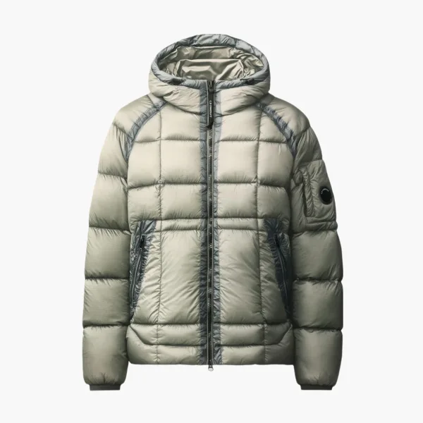C.P. Company D.D. Shell Hooded Down Puffer Jacket Grey