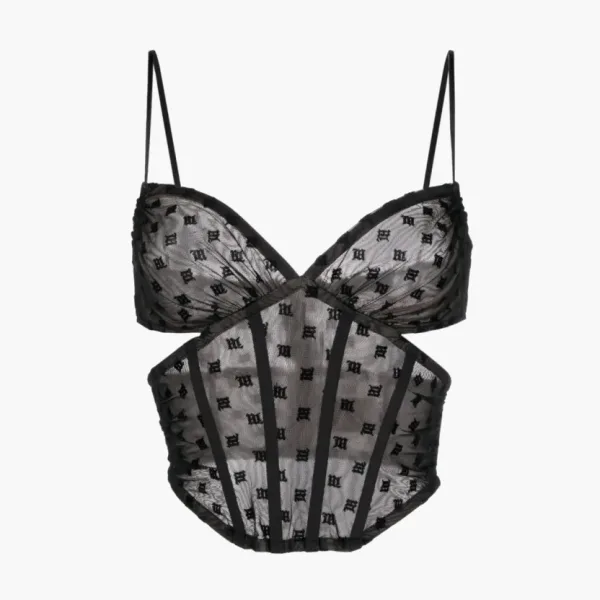 Misbhv Monogram Top Black