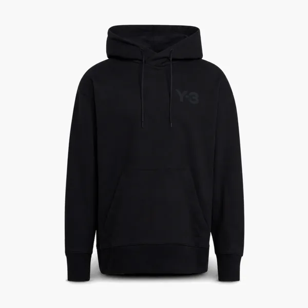 Y-3 Logo Hoodie Black