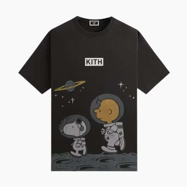 Kith x Peanuts Space Vintage Tee Black