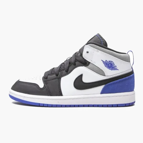 Air Jordan 1 Mid SE PS Royal Black Toe
