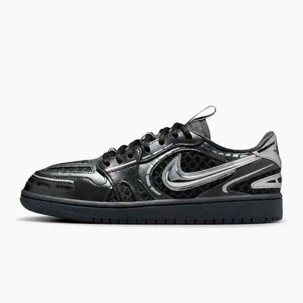 Nike Air Jordan 1 Low Method Of Make Black Metallic Silver