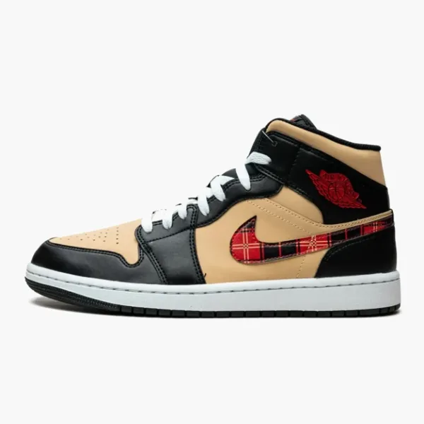 Air Jordan 1 Mid SE Tartan Swoosh