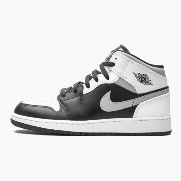Air Jordan 1 Mid GS White Shadow