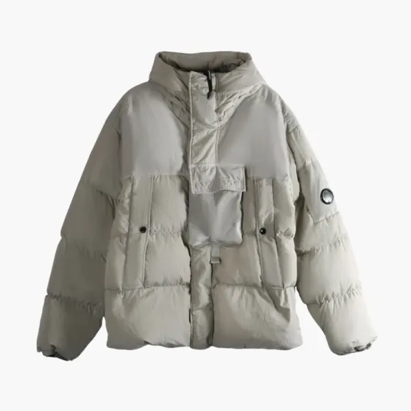 C.P. Company Hooded Puffer Jacket Grey