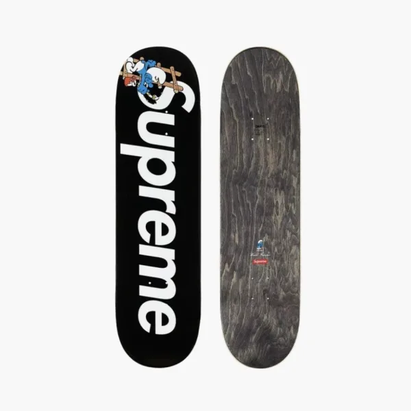 Supreme x Smurfs Skateboard Deck Black