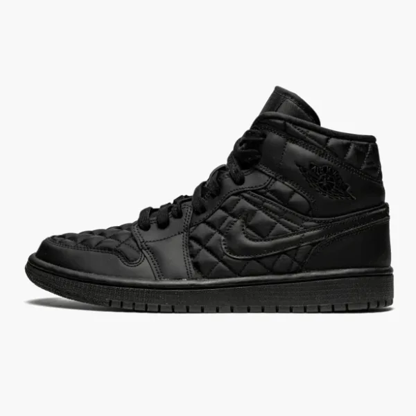 Air Jordan 1 Mid Quilted WMNS Black