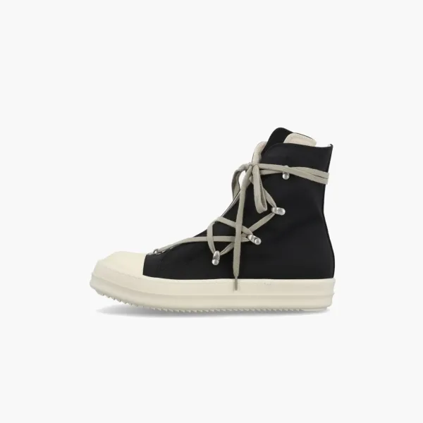 Rick Owens Drkshdw Hexa High-top Zipped Sneakers Black