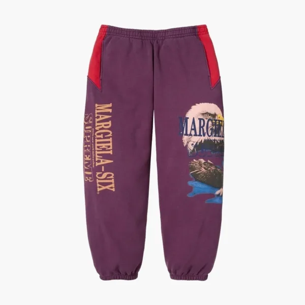 Supreme x MM6 Maison Margiela Eagle Sweatpants Purple