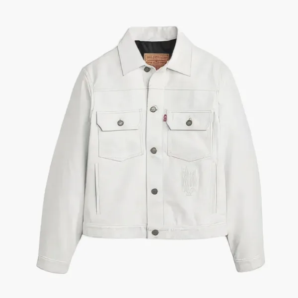 Stussy X Levi's Jacket White