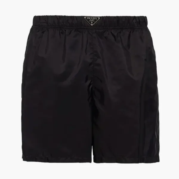 Prada Re-Nylon Swim Trunks Black