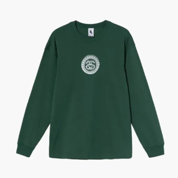 Stussy x Nike Crossover Printing Long Sleeve  Green