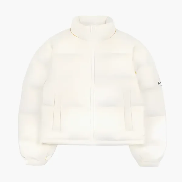 Sporty & Rich Crown LA Puffer Jacket Cream