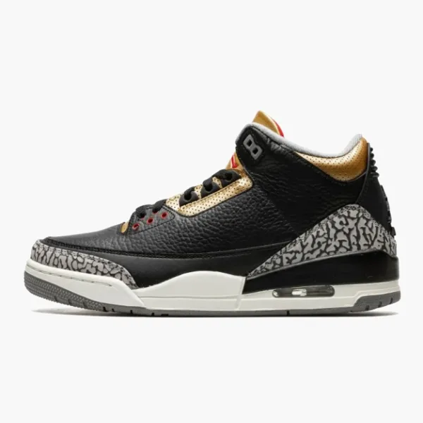 Air Jordan 3 WMNS Black Cement Gold