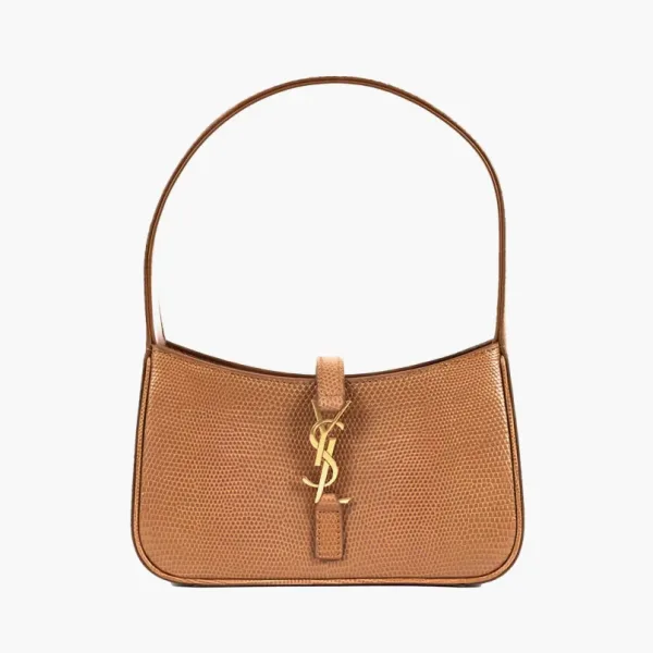 Saint Laurent Cassandra Leather Bag With Logo Beige