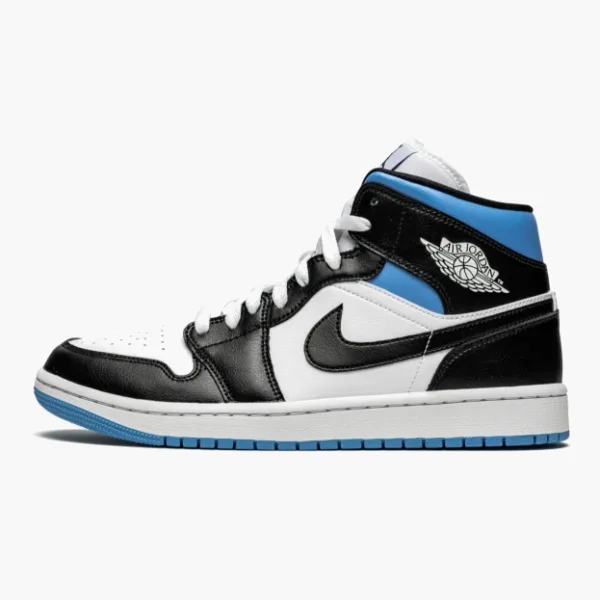 Air Jordan 1 Mid WMNS Black / White / University Blue