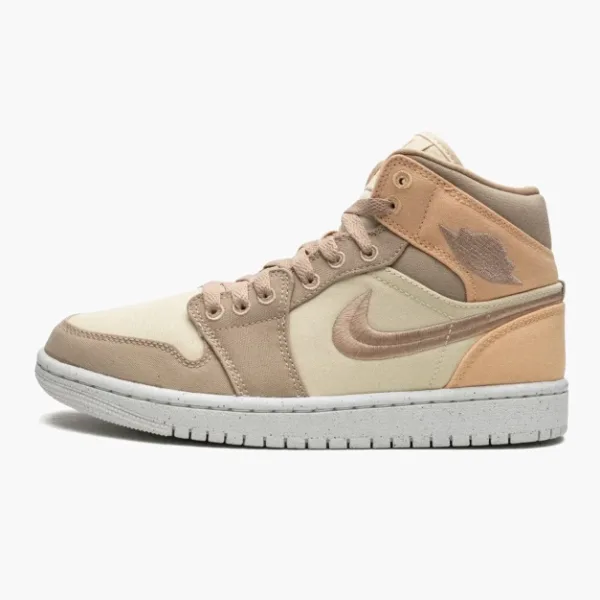 Air Jordan 1 Mid SE WMNS Canvas Khaki