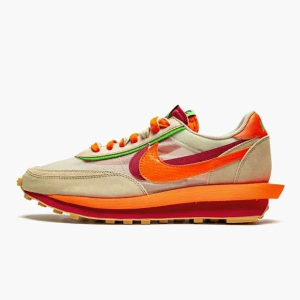 Nike Ld Waffle Sacai Clot Kiss Of Death Net Orange Blaze