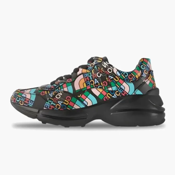 Gucci Rhyton 'Black The North Face Black Multi-Color