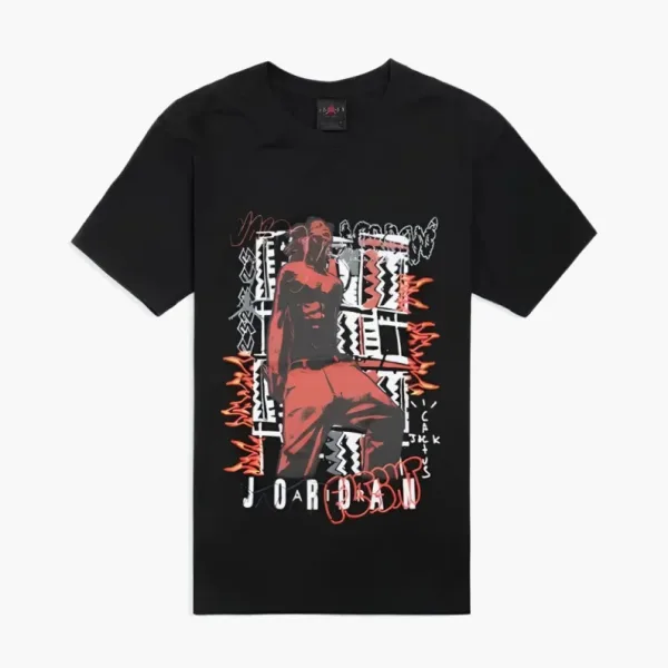 Travis Scott X Air Jordan Tee Black