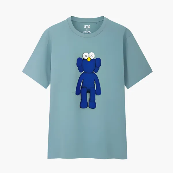 Kaws & Uniqlo Tee Dark Blue