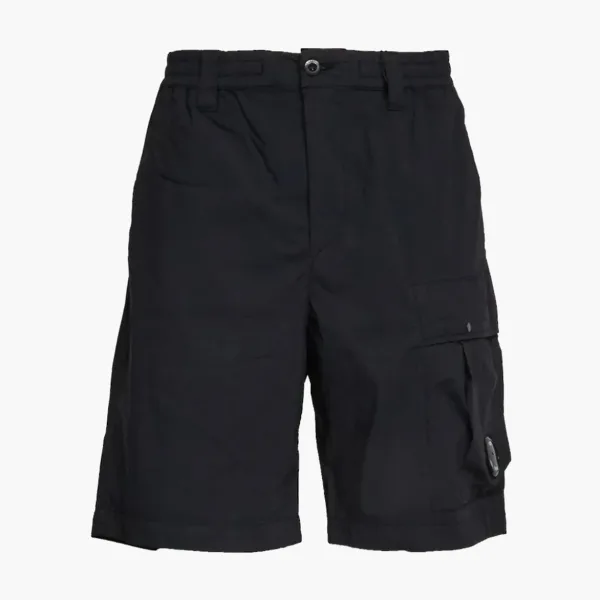 C.P. Company 50 Fili Stretch Lens Cargo Shorts Black