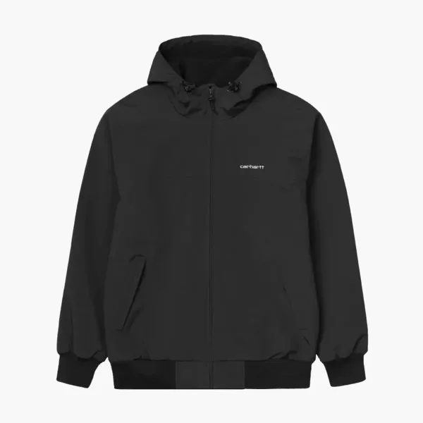 Carhartt WIP FW22 Hooded Sail Jacket - Black Logo