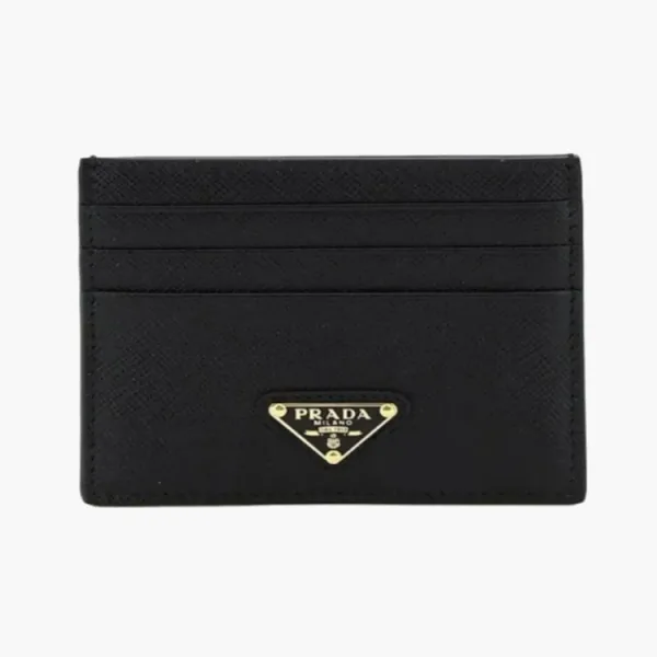 Prada Saffiano Card Holder Black