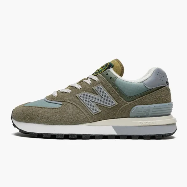 New Balance 574 Legacy x Stone Island Steel Blue