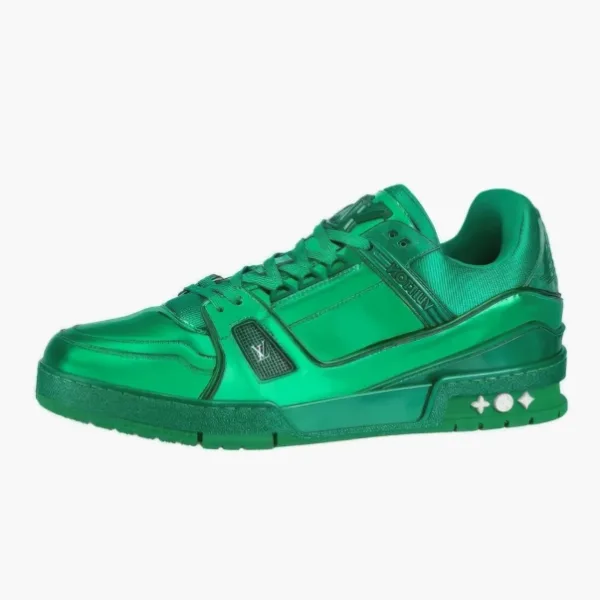 Louis Vuitton Trainer Metallic Green