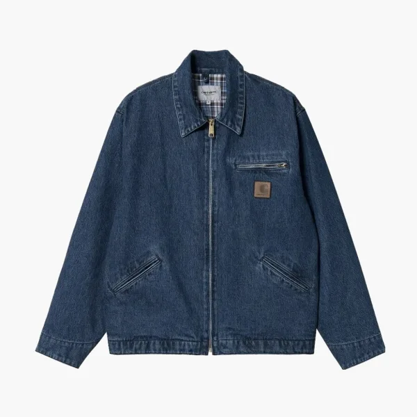 Carhartt WIP Stone Washed Rider Denim Jacket Blue