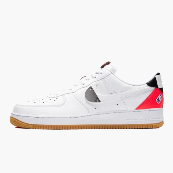 Nike Air Force 1 Low Nba White Crimson Gum