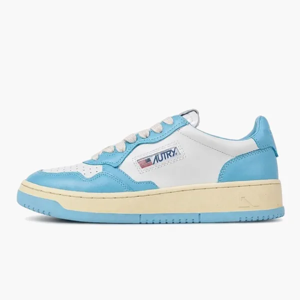 Autry Medalist Low White Blue