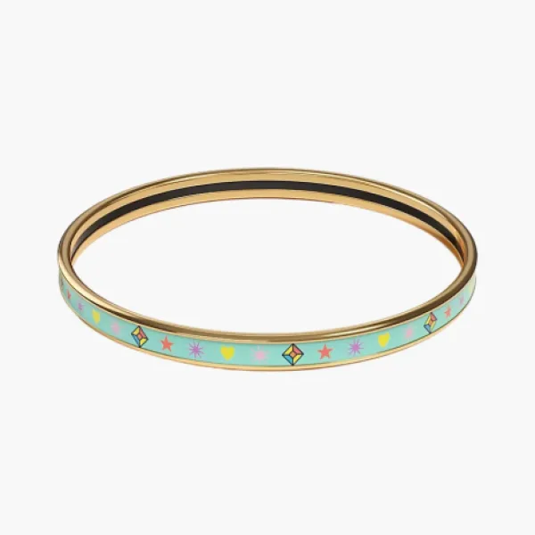 Hermès Chorus Stellarum bangle Green/Gold