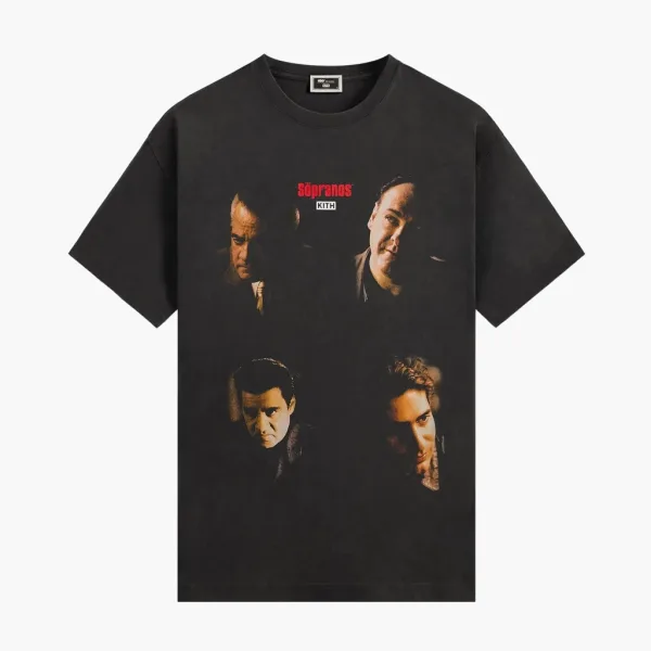 Kith x The Sopranos Characters Vignette Vintage Tee Black