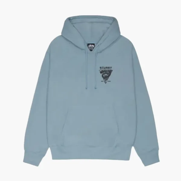 Stussy Dragon Hoodie Slate Blue