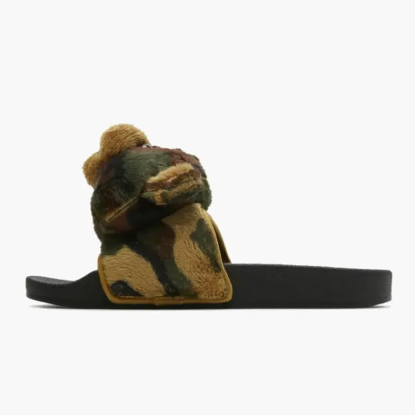 Adidas Jeremy Scott x Adilette Slide Camo Teddy