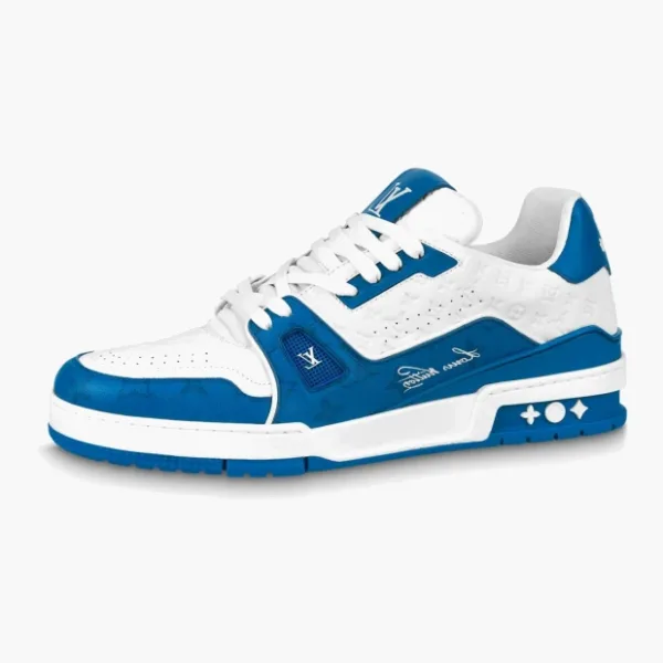 Louis Vuitton Trainer Signature Blue White