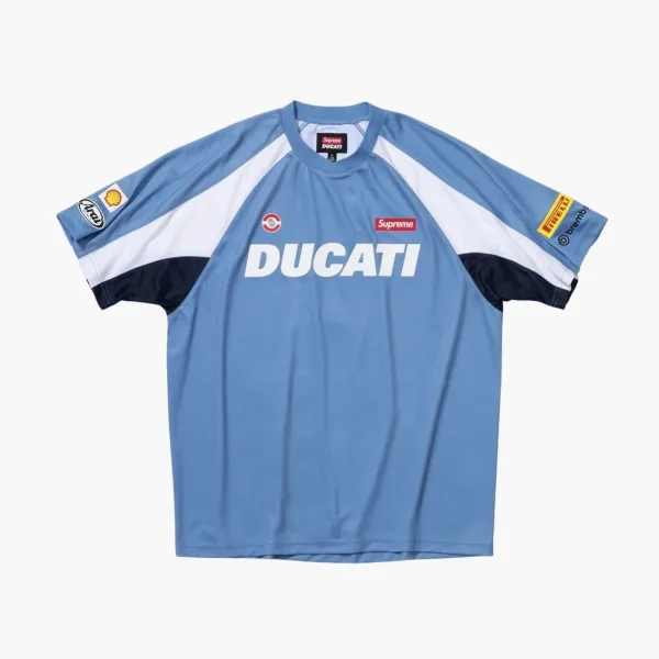 Supreme x Ducati Soccer Jersey Blue