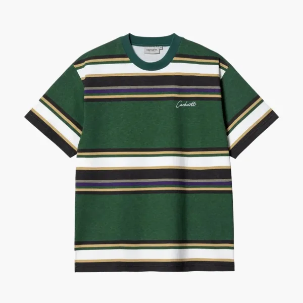 Carhartt WIP Rocky T-Shirt Green Stripe