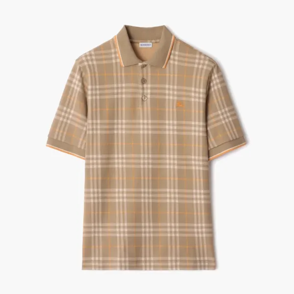 Burberry Check Cotton Polo Shirt Broom