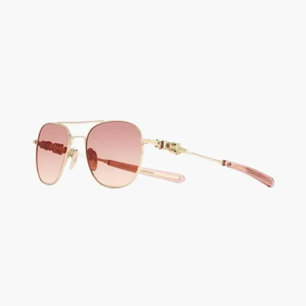 Chrome Hearts Sunglasses Gold/Pink