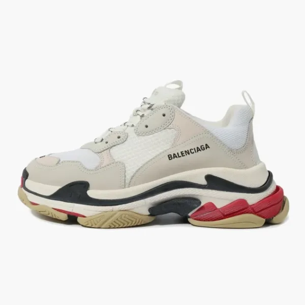 Balenciaga Triple S White Black Red
