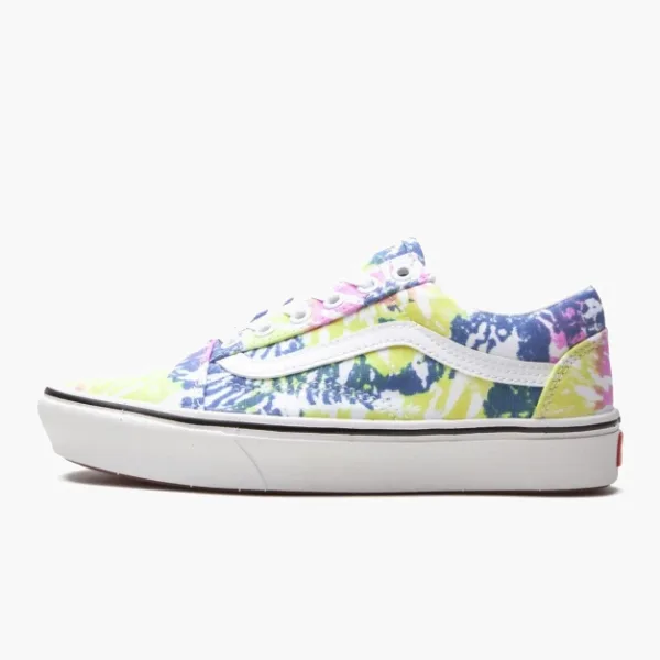 Vans Comfycush Old Skool Platform Tie-dye Yellow