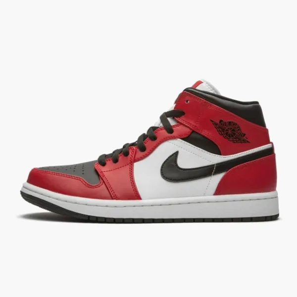 Air Jordan 1 Mid Chicago Black Toe